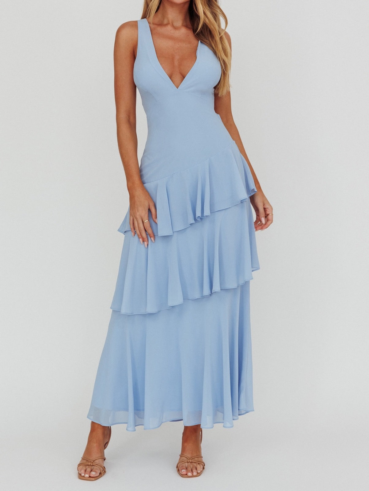 ‘Billie’ dress pale blue