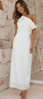 ‘Paros’ dress white