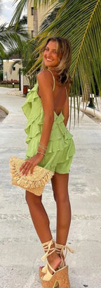 ‘Archie’ lime dress