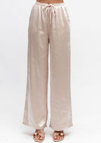 ‘Aurora’ satin ivory pants