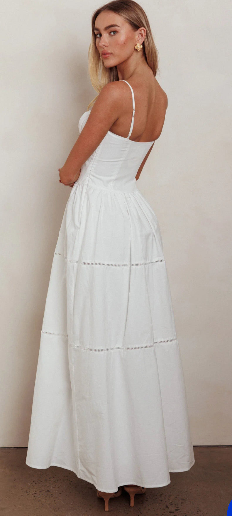 ‘Amelia’ cotton maxi dress