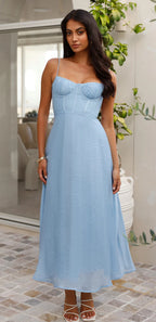 ‘Alicia’ dress sky blue
