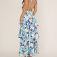 ‘Billie’ aqua floral dress
