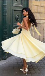 ‘Alessandra’ dress in butter