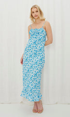 ‘Monica’ dress blue floral