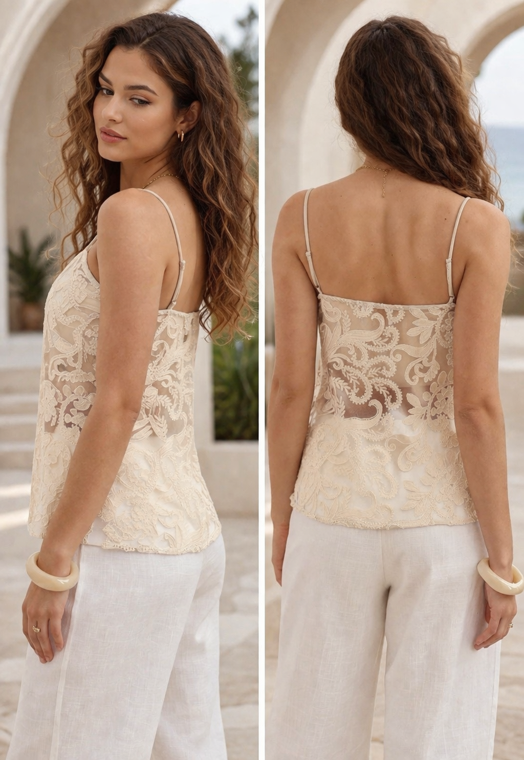 ‘Suzanne’ lace top