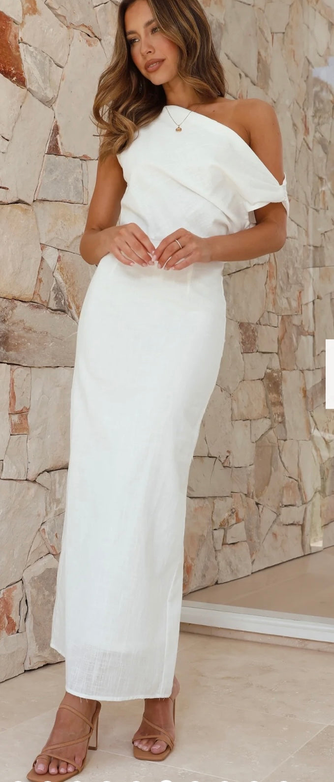 ‘Paros’ dress white