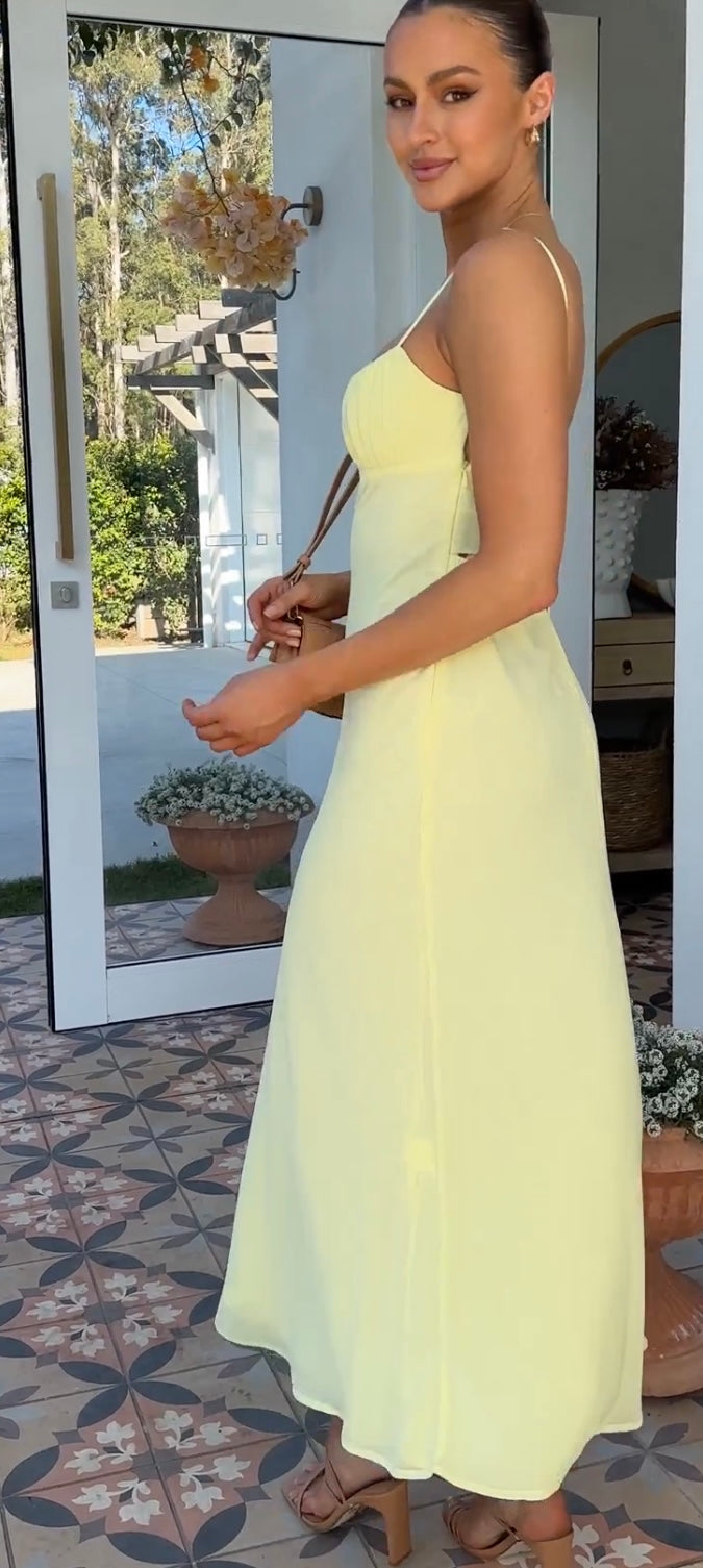 ‘BREE’ dress in yellow