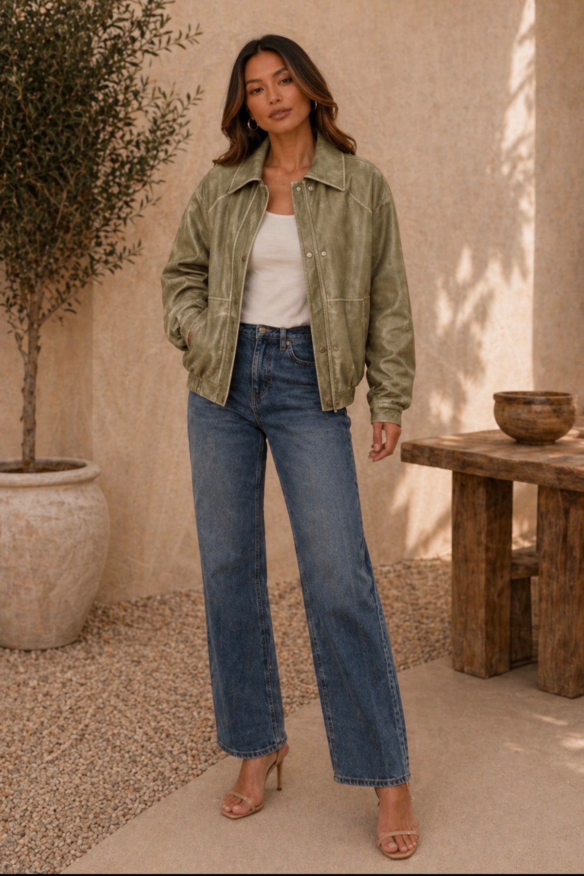 ‘Betty’ jacket in matcha