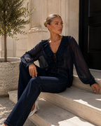 ‘Astrid’ navy top