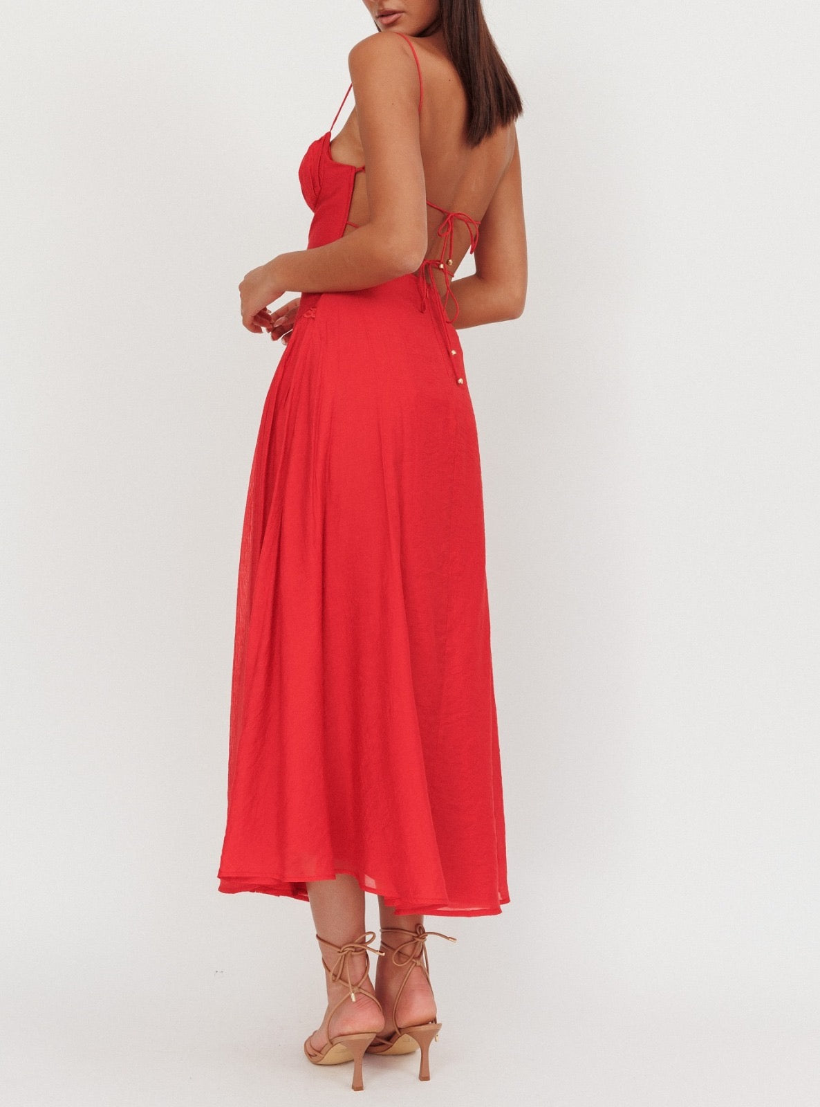 ‘Alisha’ dress red