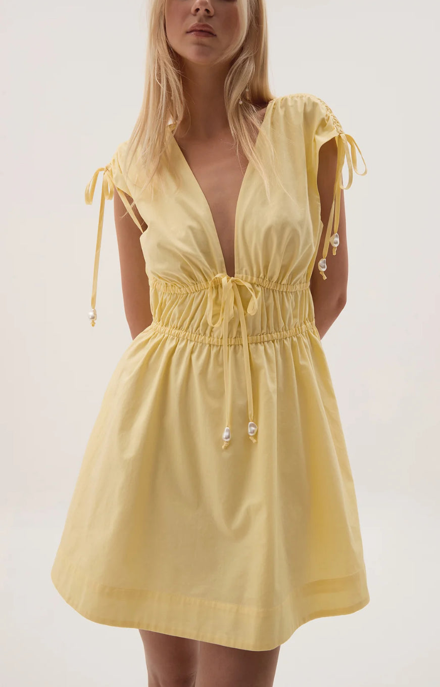 ‘Gwen’ lemon dress