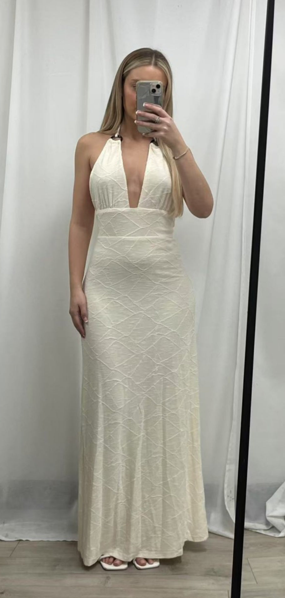 ‘Alex’ dress butter