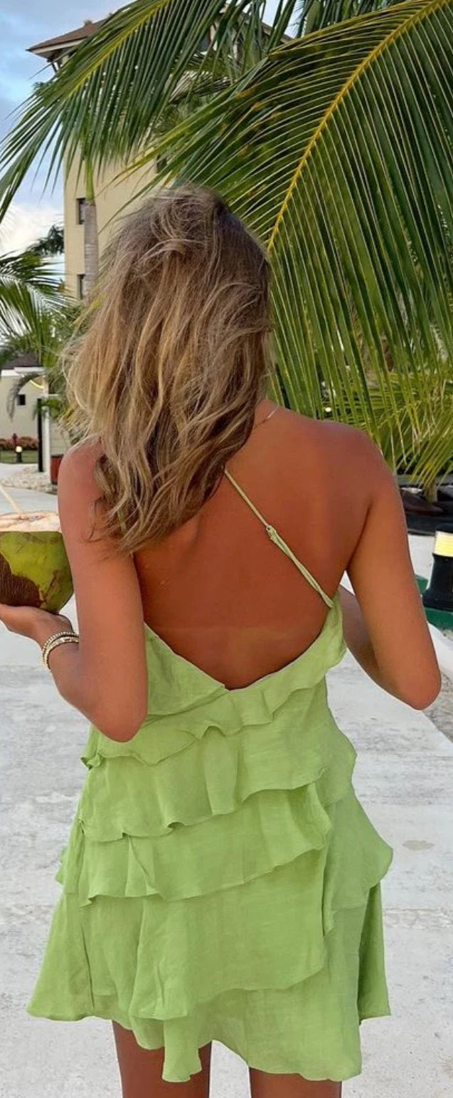 ‘Archie’ lime dress