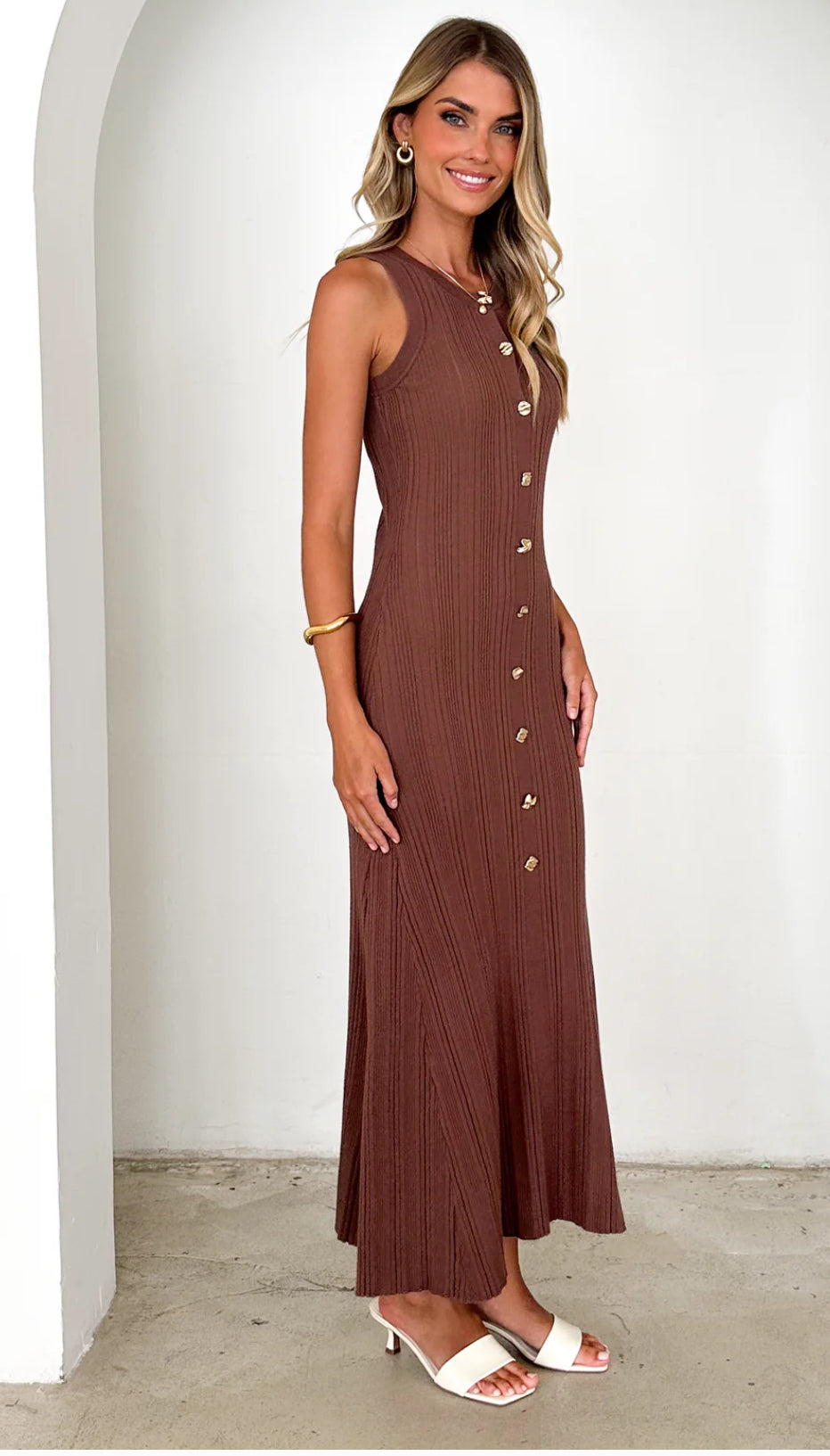 ‘Billy’ dress brown