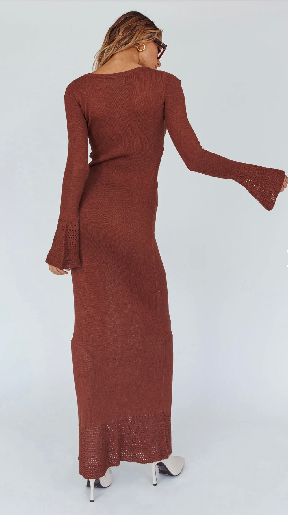 ‘Callie’ knit maxi dress