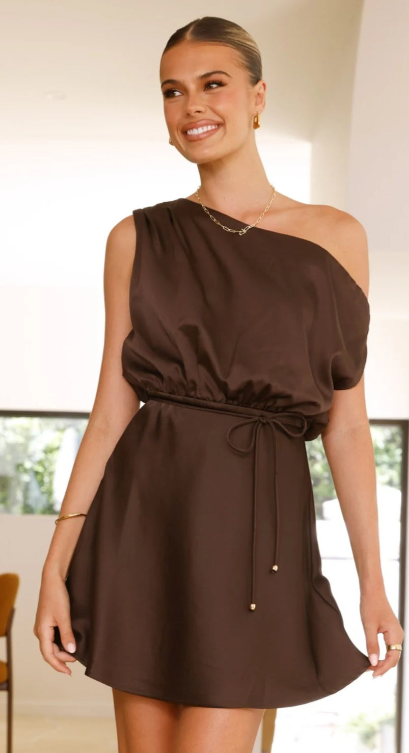 ‘Kimmy’ dress chocolate