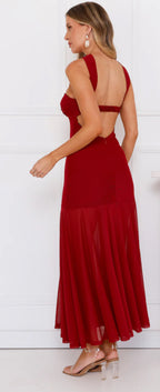 ‘Molly’ dress red