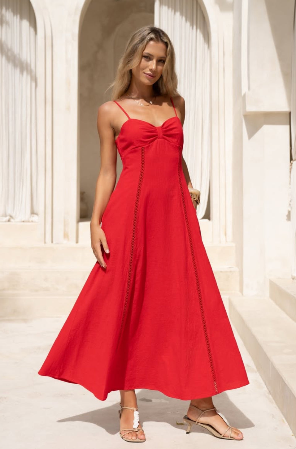 ‘Celeste’ red dress