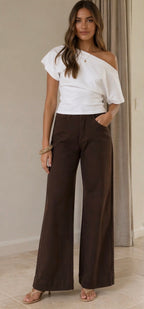 ‘Giana’ Chocolate jeans