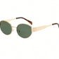 ‘Tyra’ gold sunglasses