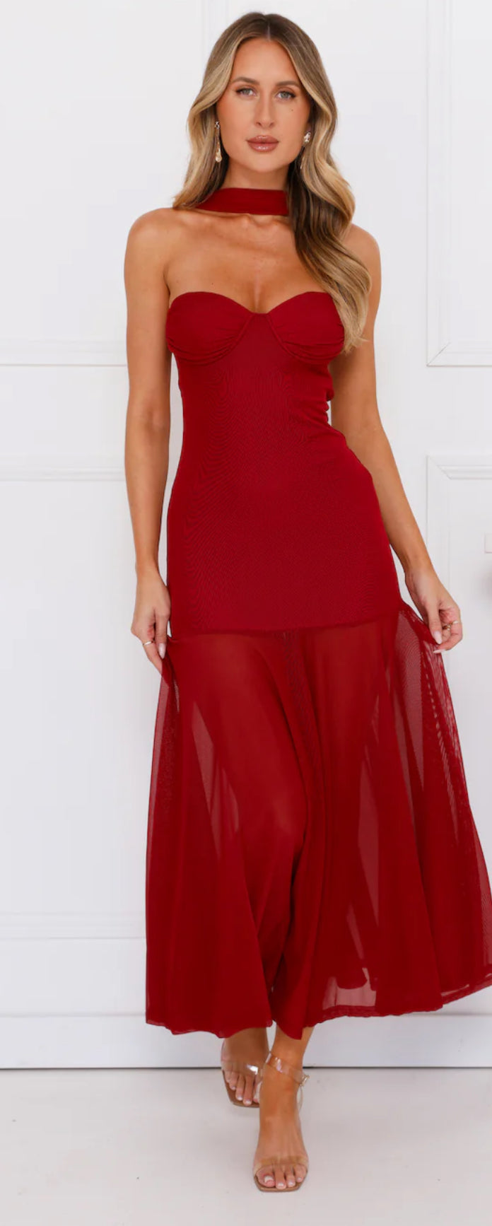 ‘Molly’ dress red
