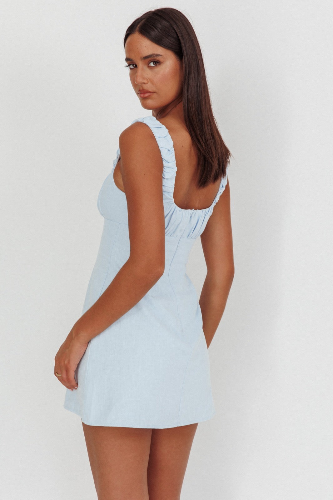 ‘Otis’ dress ice blue