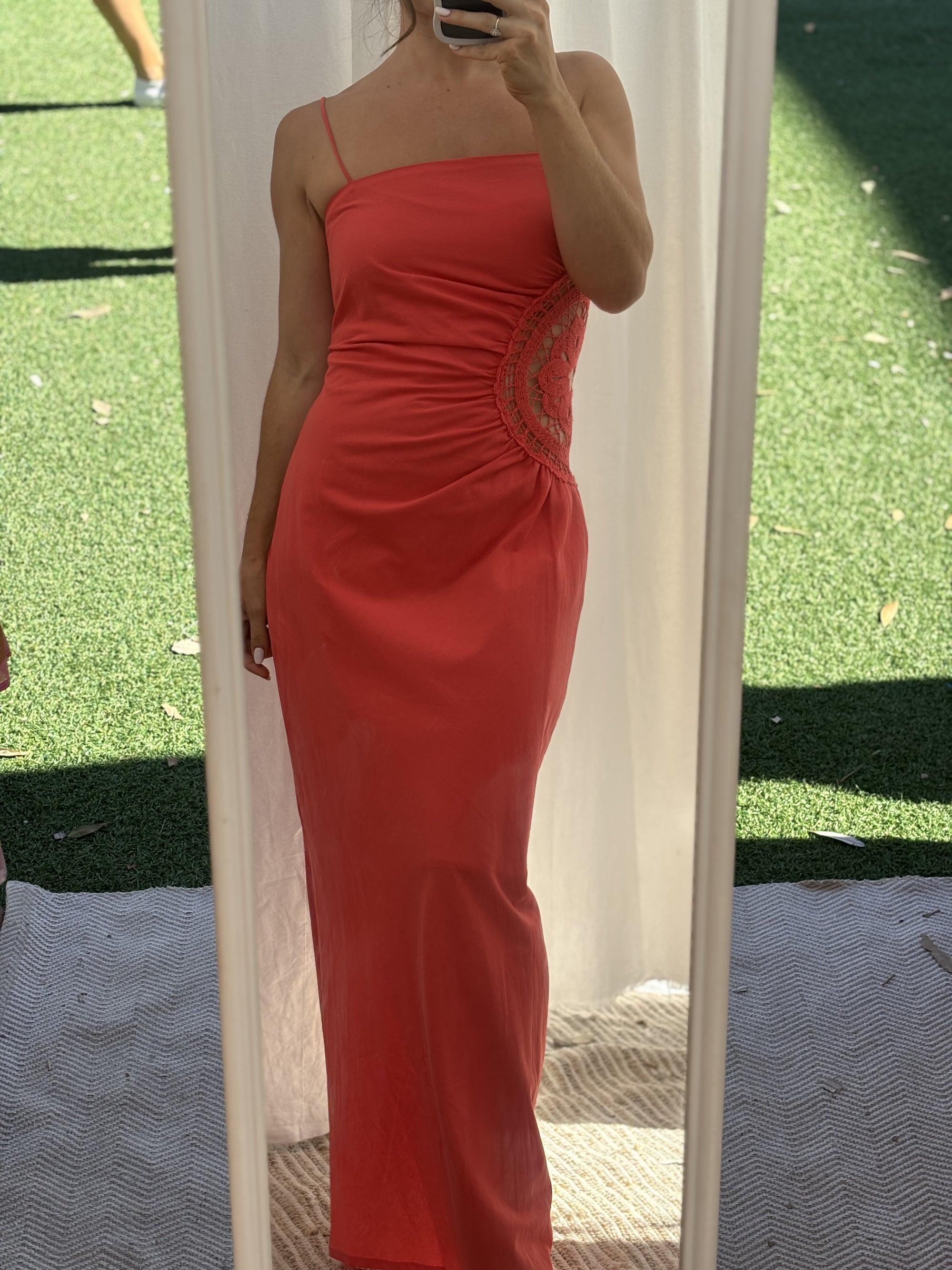 ‘Abigail’ dress coral