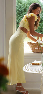 ‘Eloise’ dress in lemon