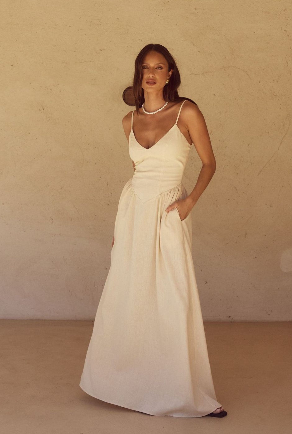 ‘Alexis’ dress natural