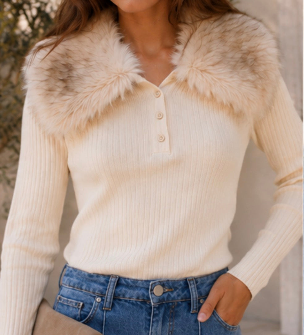 ‘Gabby’ fur top