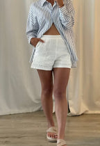 ‘Nora’ linen shorts