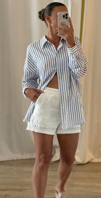 ‘Nora’ linen shorts
