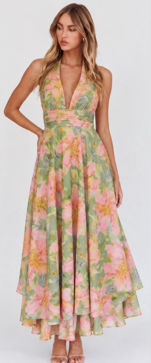 ‘Alessandra’ floral dress