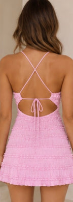 ‘Elena’ pink dress