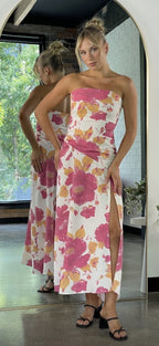 ‘Marissa’ pink floral dress