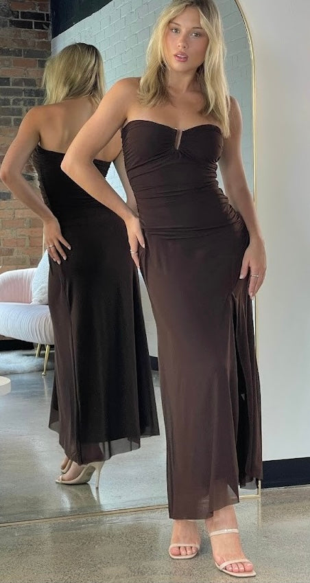 ‘Samba’ choc dress