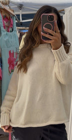 ‘Mia’ knit jumper cream