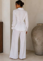 ‘Saskia’ linen pants