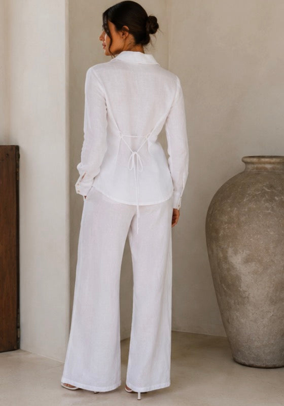 ‘Saskia’ linen pants