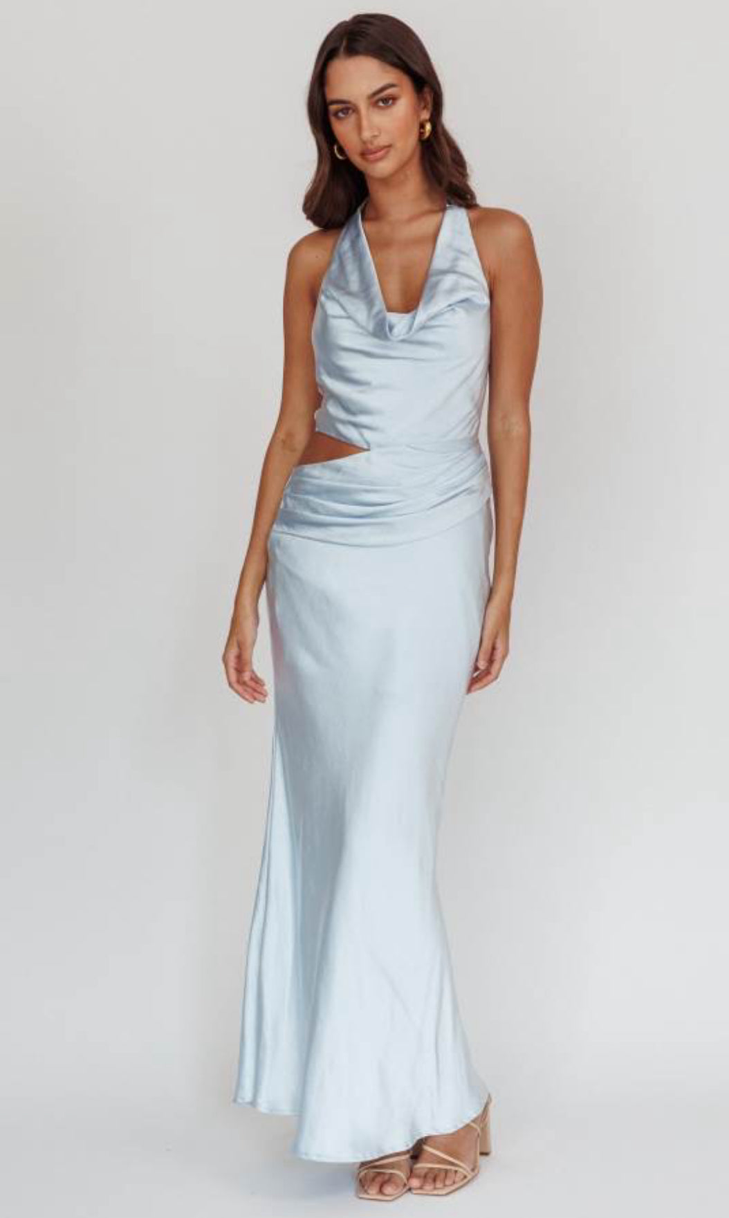 ‘Cindy’ dress in powder blue