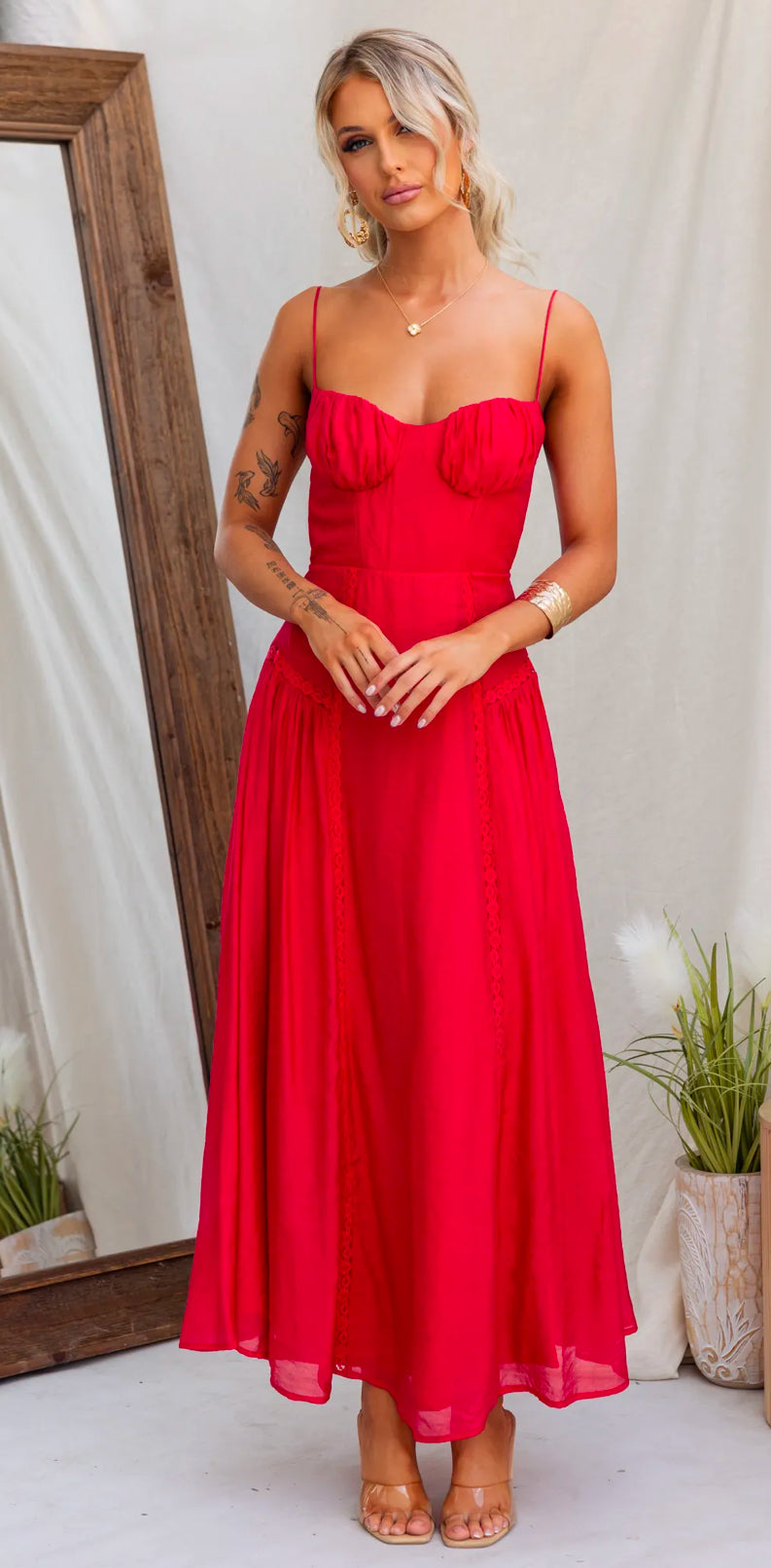 ‘Alisha’ dress red