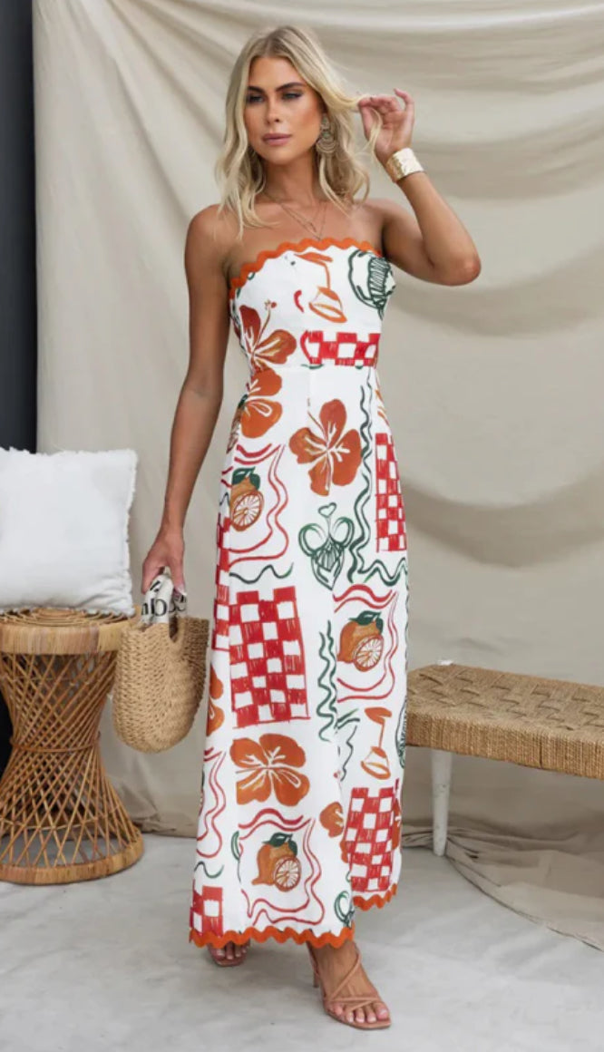 ‘Callista’ midi dress