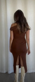 ‘Kenny’ dress chocolate