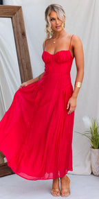 ‘Alisha’ dress red