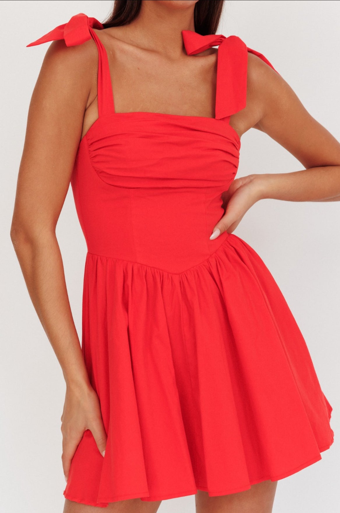 ‘Elsie’ dress red