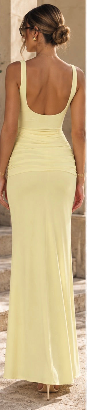 ‘Isobelle’ lemon dress