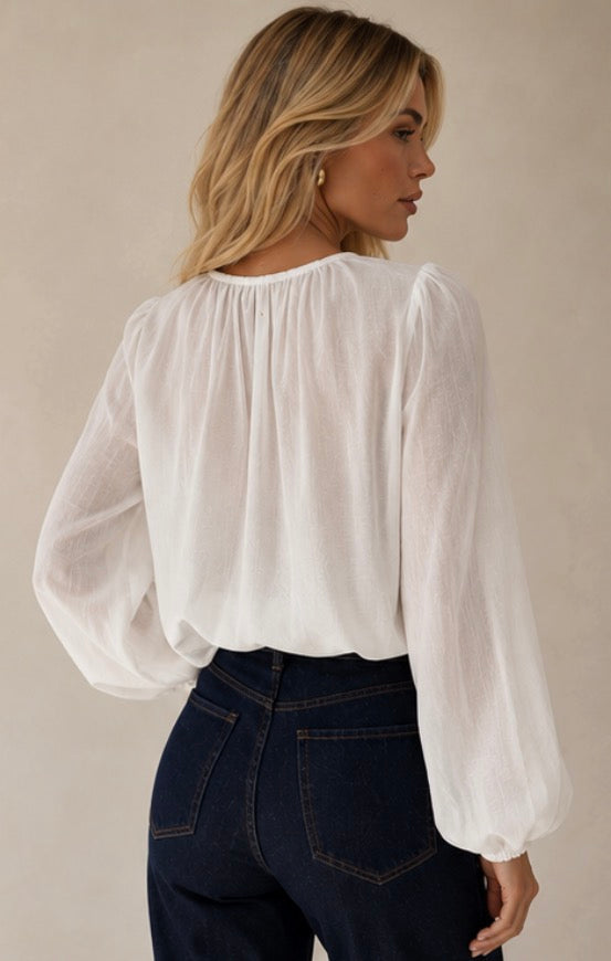 ‘Astrid’ white top