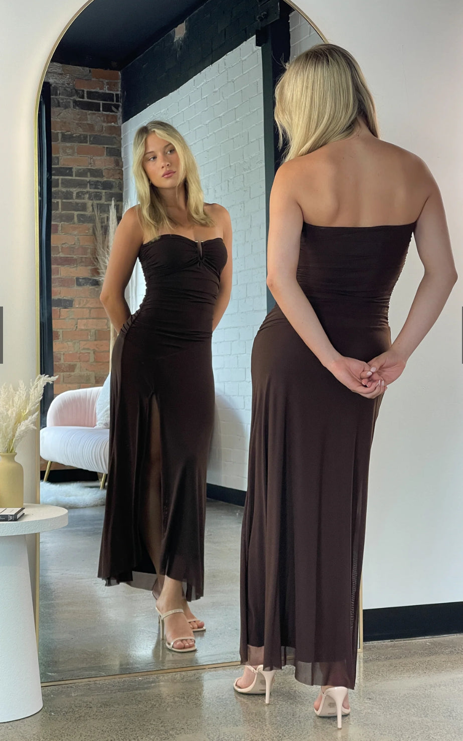 ‘Samba’ choc dress