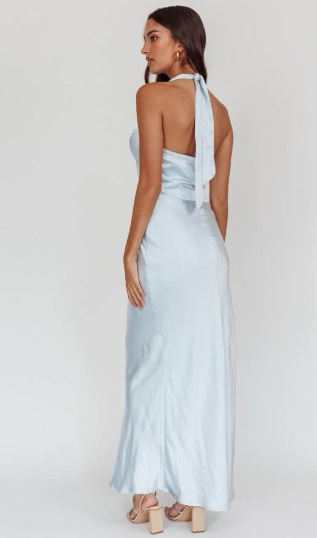‘Cindy’ dress in powder blue